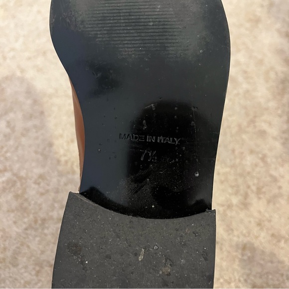 Everlane The Italian Leather Square Toe Chelsea Boots in Peanut Size 7.5 - Picture 9 of 10